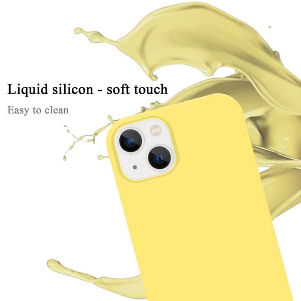 Skyddsfodral för iPhone 14 PLUS Skyddsfodral i LIQUID YELLOW Etui Case Cover TPU Silikon