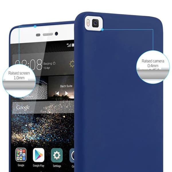 Skyddsfodral för Huawei P8 CANDY MÖRKBLEU Stötskydd Silikon Blå