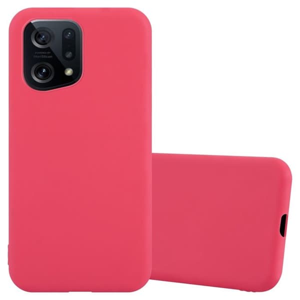 Skyddsskal för Oppo FIND X5 CANDY RÖD Stötsäker Silikon Röd