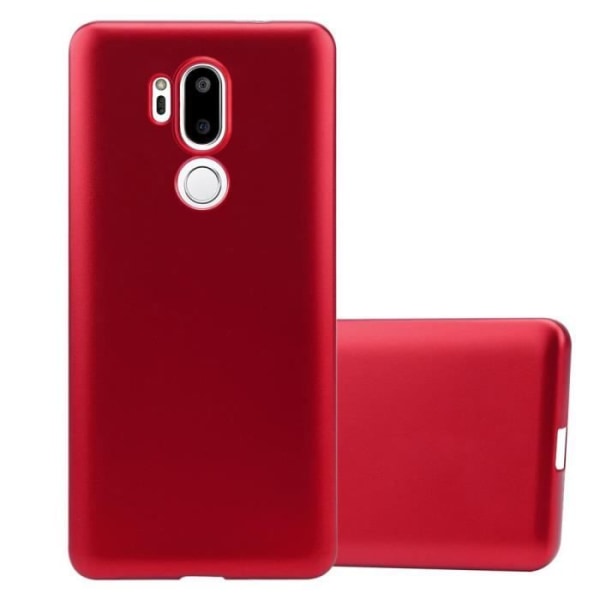 Coque - CADORABO - LG G7 ThinQ / FIT / ONE - Metallisk Röd - TPU Silikon - Stötskydd Röd