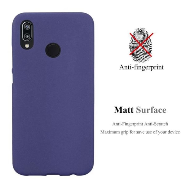 Coque - CADORABO - Huawei P20 LITE 2018 / NOVA 3E - silikon TPU - Stötskydd - Tunn och lätt design Frost mörkblå