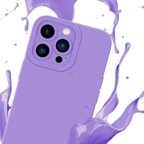 Skyddsfodral för iPhone 13 PRO MAX i LJUS VIOLETT Antichock Violett