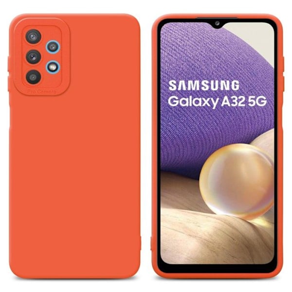Fodral för Samsung Galaxy A32 5G i FLUID ORANGE Fodral Skal i flexibelt TPU silikonskydd Gul