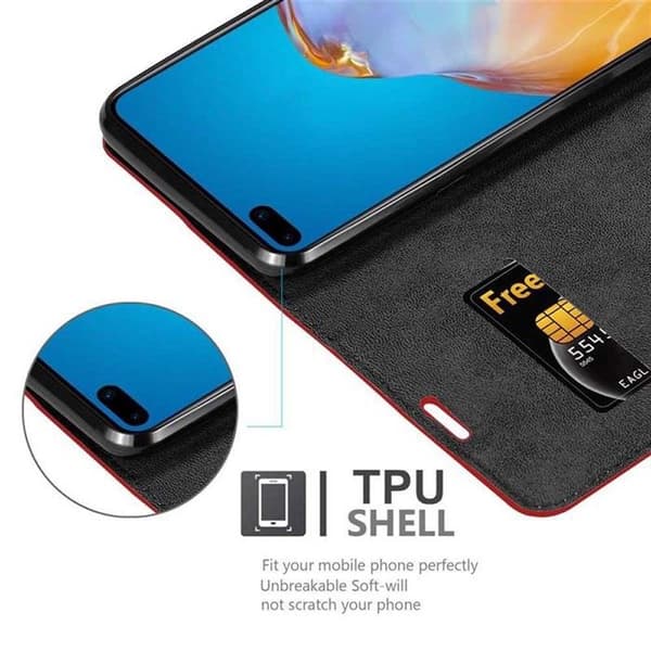 Fodral för Huawei P40 Skal i ÄPPLE RÖD Röd