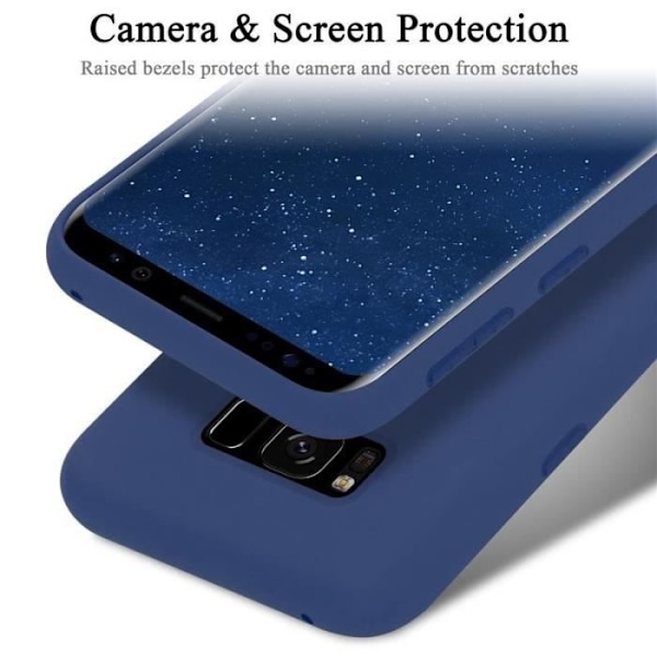 Telefoncase - Cadorabo - Samsung Galaxy S8 - Flexibel TPU-silikon - Optimal skydd - Lätt design Blå