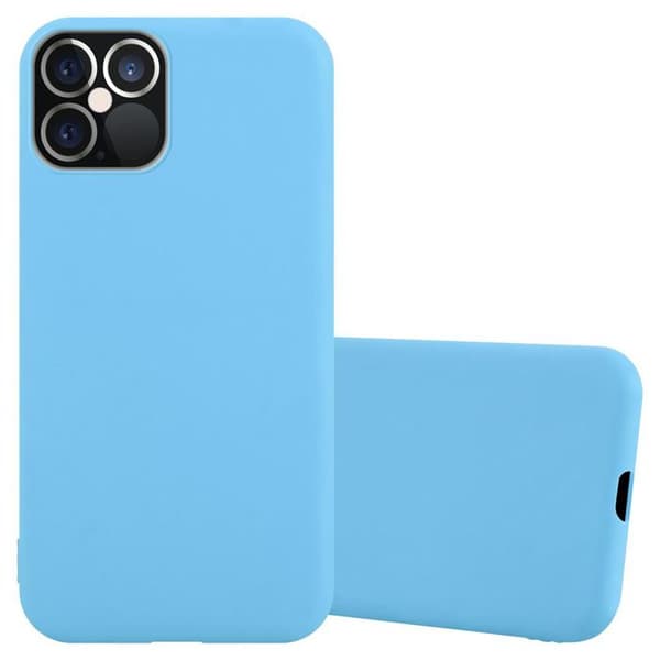 Skyddsfodral för iPhone 12 PRO MAX Skyddsfodral i CANDY BLÅ Etui Case Cover Silikon TPU Blå