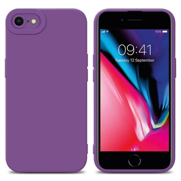 Skyddsfodral för iPhone 7 / 7S / 8 / SE 2020 i MATTE FLUID VIOLET Stötsäker Violett