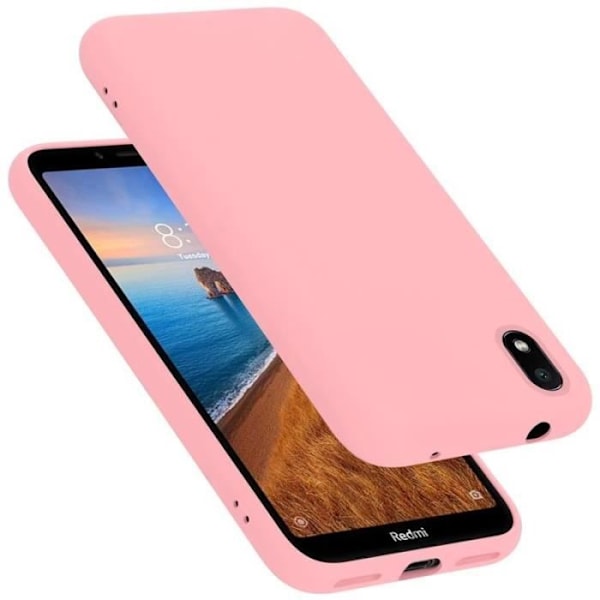 Telefonväska - CADORABO - Xiaomi RedMi 7A - Silikon TPU - Optimal skydd - Lätt design Rosa