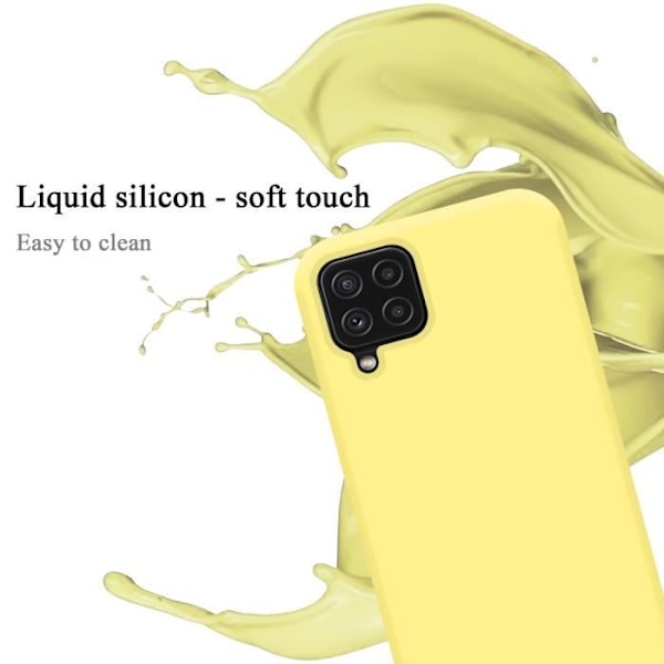 Coque - CADORABO - Galaxy A22 4G / M22 / M32 4G - Silikon TPU - Gul - Stöttålig skydd Gul