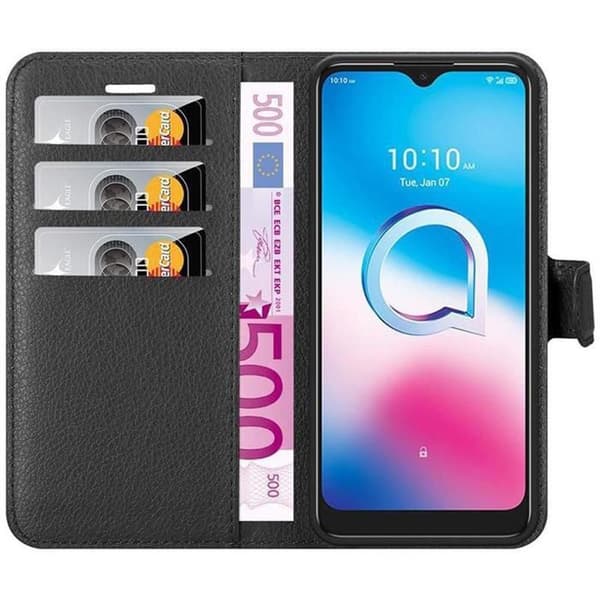 Etui för Alcatel 1S 2020 i JET BLACK Svart