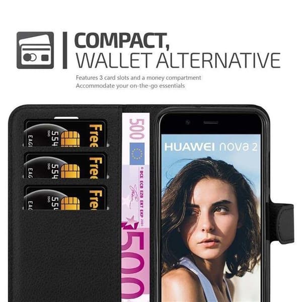 Etui för Huawei NOVA 2 i JETSVART Svart