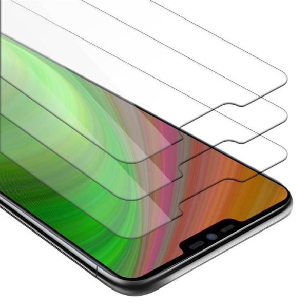 Cadorabo 3x härdat glas för LG G7 i HÖG TRANSPARENT - Paket med 3 skärmskydd i härdat glas för display - härdat Transparent