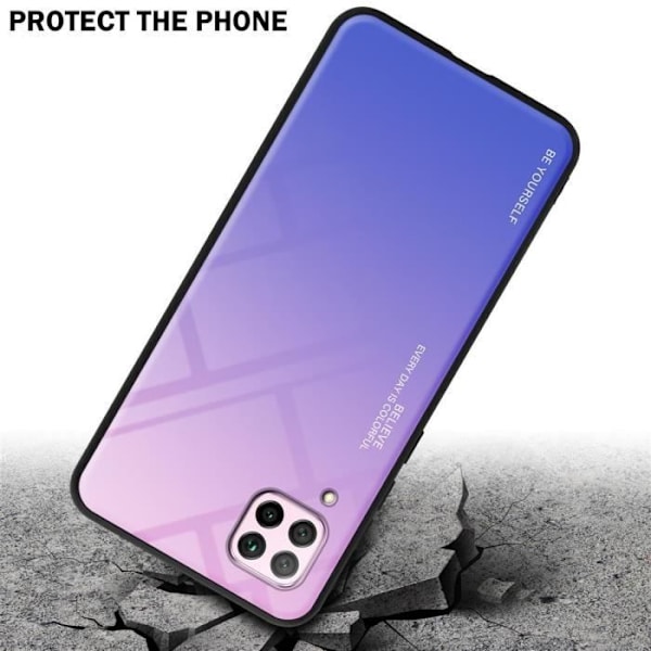 Fodral till Huawei NOVA 6 SE / P40 LITE / NOVA 7i Fodral i ROSA - BLÅT Fodral Skyddsskydd tvåfärgad TPU ROSA - BLÅ