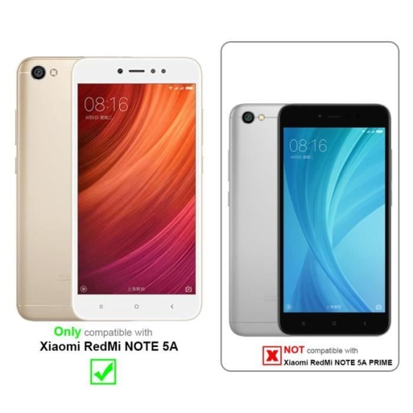 Skyddsskal - CADORABO - Xiaomi RedMi NOTE 5A - Transparent rosa - TPU - Flexibel genomskinlig rosa