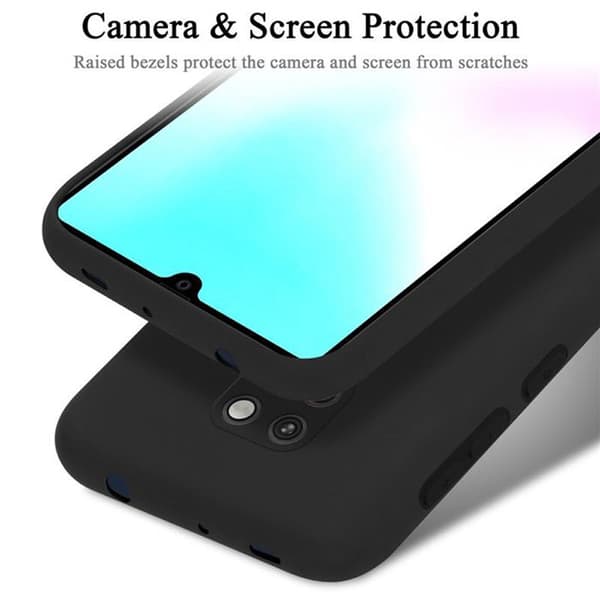 Skyddande stötsäker skal för Huawei MATE 20 i LIQUID BLACK Svart