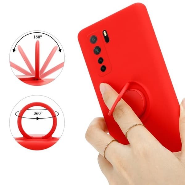 Skyddsfodral för Huawei P40 LITE 5G / NOVA 7 SE i LIQUID RED Stötskydd Röd