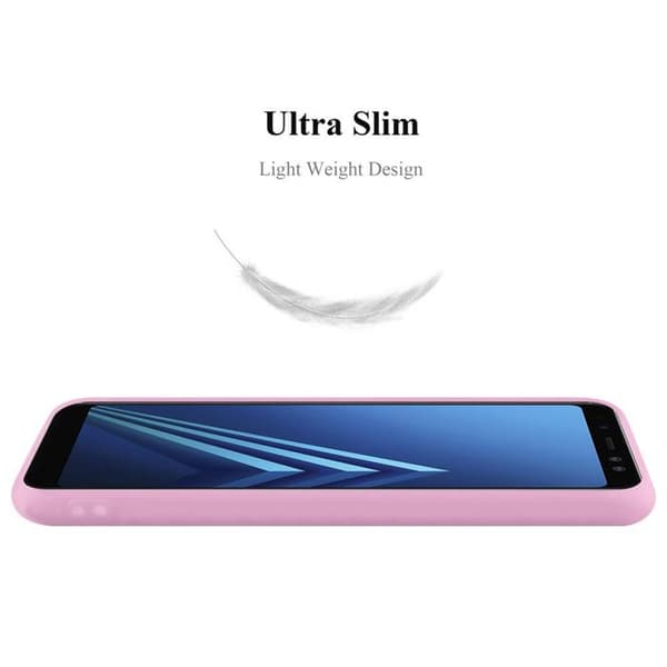 Skyddsfodral för Samsung Galaxy A8 PLUS 2018 CANDY ROSE VIF Stötsäker Silikon Ros
