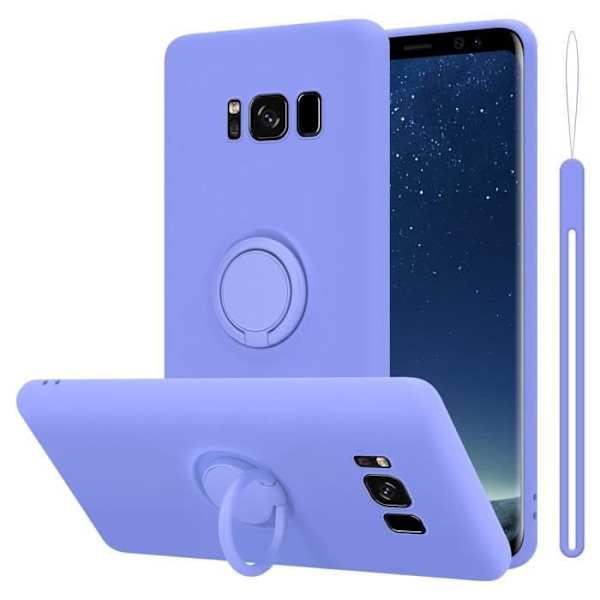 Fodral till Samsung Galaxy S8 PLUS i LIQUID LIGHT LILA Cadorabo Cover Skydd av flexibel TPU silikonring Cover