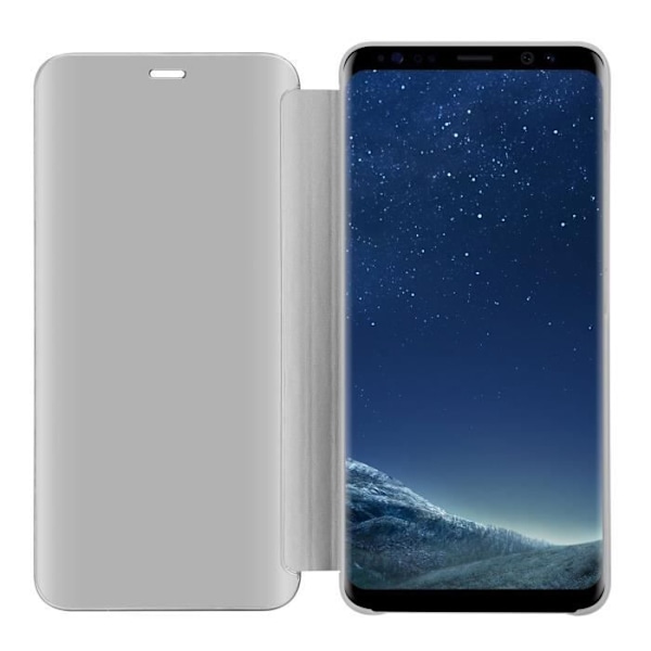 Fodral till Samsung Galaxy S8 - CADORABO - SILVER AGATE - Clear View - 360 graders spegelskydd Pengar