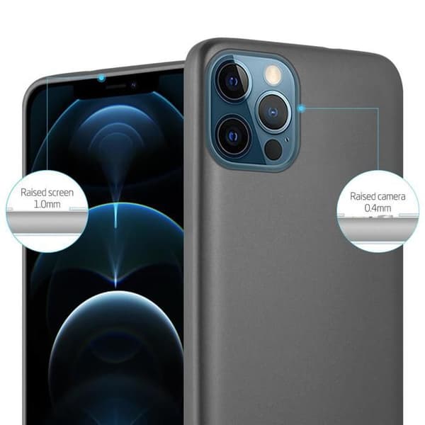 Skyddsfodral för iPhone 12 PRO MAX Metallic Grå Matt Design Grå
