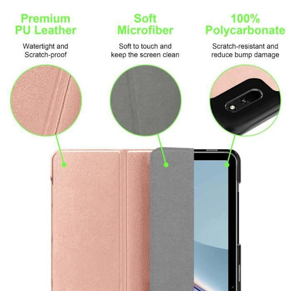 Etui - Cadorabo - Huawei MatePad 11 - OR ROSA PASTELL - Skydd 360° - Automatisk väckning PASTELL ROSA GULD