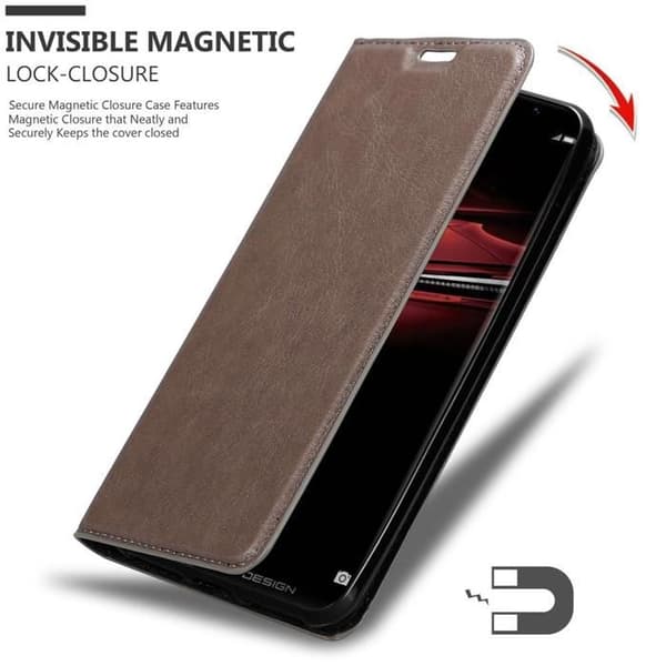 Etui för Huawei MATE RS Fodral i MÖRK BRUN brun