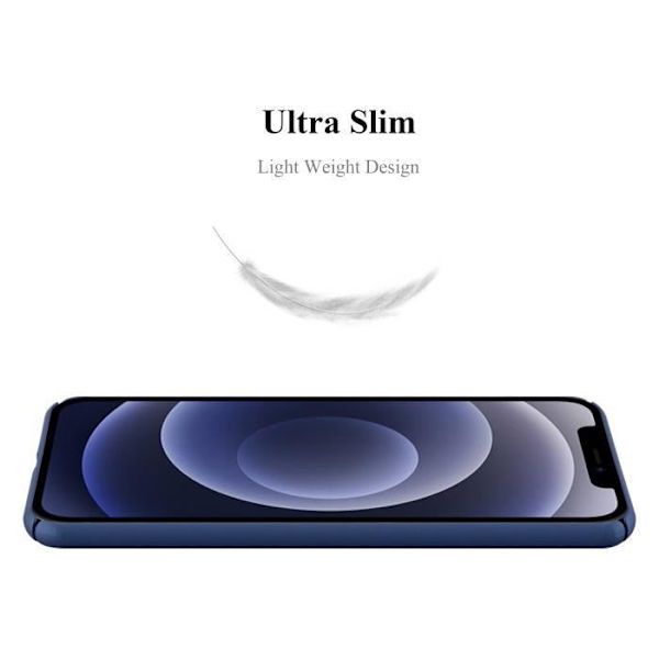 Fodral till Apple iPhone 12 PRO MAX i METALLIC BLUE Hårt fodral skal Cadorabo skydd metalliskt skyddsfodral