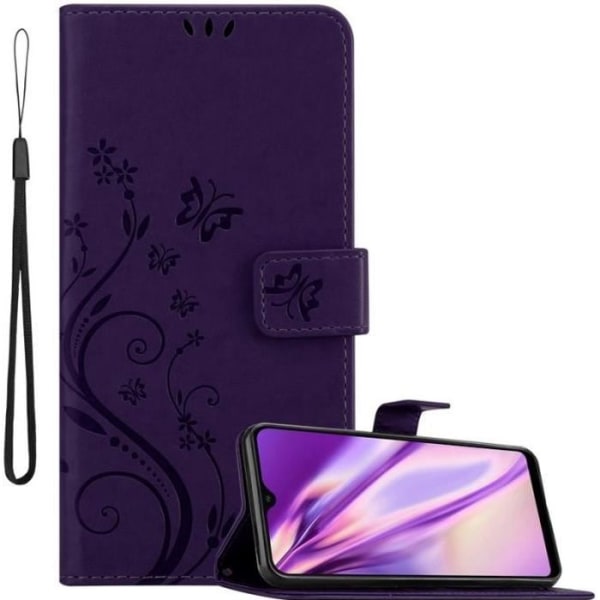 Cadorabo Fodral för Samsung Galaxy A40 / A40s i lila - blommönster