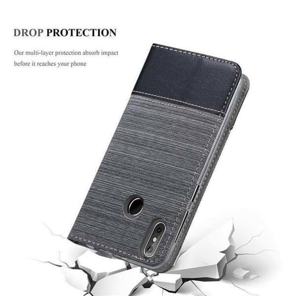 Skyddsfodral för Cubot J3 PRO i GRÅSVART Stötskyddande Etui Grå