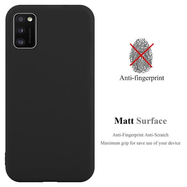Coque - CADORABO - Samsung Galaxy A41 - Candy Noir - Silikon TPU - Stötteknik Candy Black