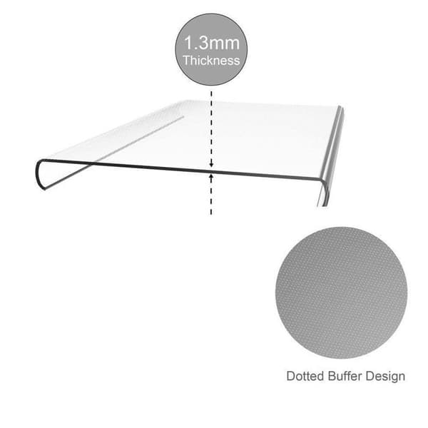 Transparent stötsäker silikonfodral för Huawei MATE 10 LITE Vit