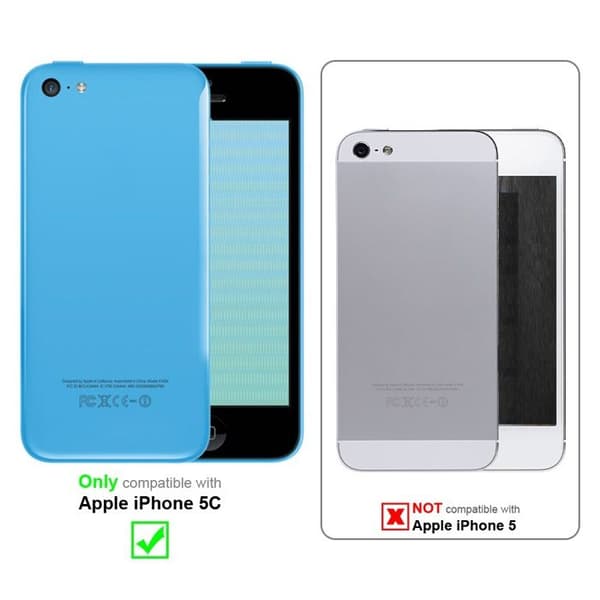 Fodral för iPhone 5C Med flip i VIT MAGNESIUM Plånboks skydd Vit