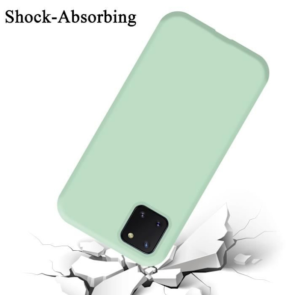Fodral för Samsung Galaxy A81 / NOTE 10 LITE / M60s i LIQUID LIGHT GREEN Cadorabo Cover Silikon TPU VÄTSKA LJUSGRÖN