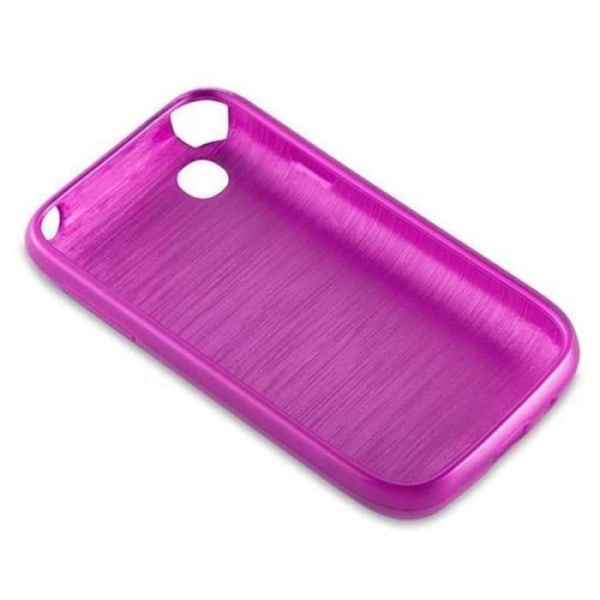 LG L40 fodral i HOT PINK från Cadorabo (BORSTAD METALL DESIGN) Ultratunt mjukt silikongel TPU-fodral med anti-chock –