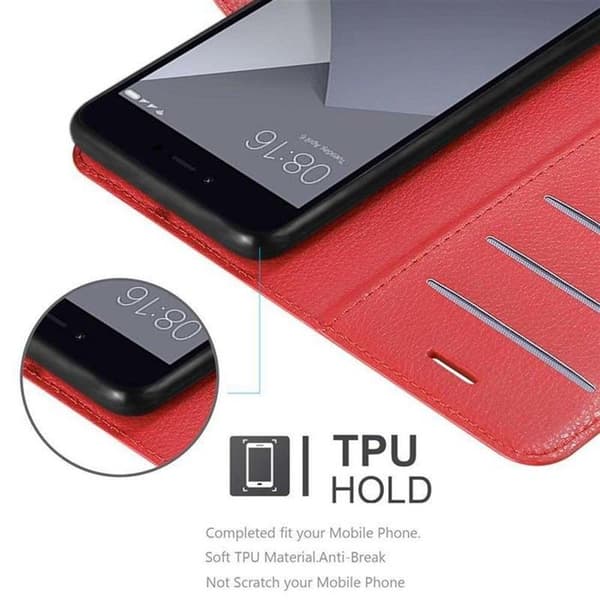 Fodral för Xiaomi RedMi NOTE 5A i KIRSCHRÖD Röd