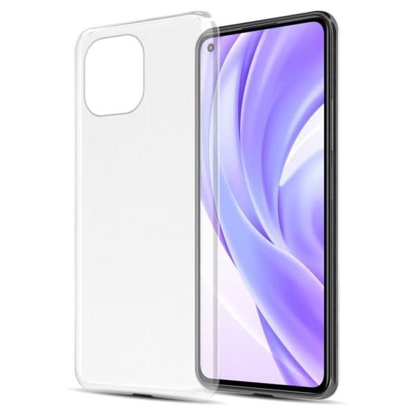 Transparent stötsäker silikonfodral för Xiaomi Mi 11 5G Vit