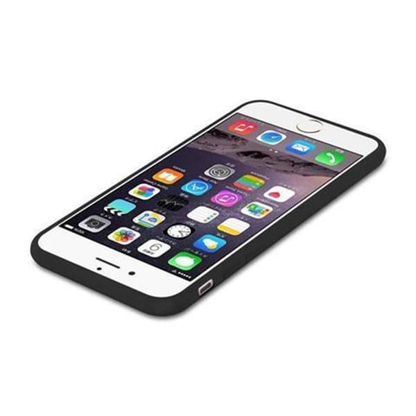 Skal för iPhone 6 / 6S CANDY SVART Stötsäker Silikon Svart