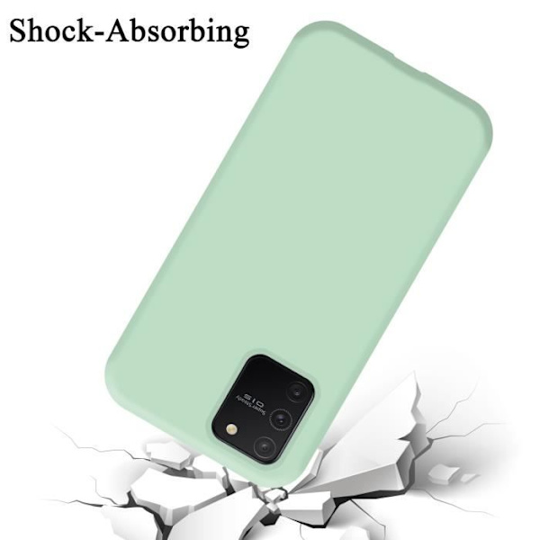 Coque - CADORABO - Samsung Galaxy A91 / S10 LITE / M80s - Silikon TPU - LIQUID LIGHT GREEN - Stötskydd VÄTSKA LJUSGRÖN
