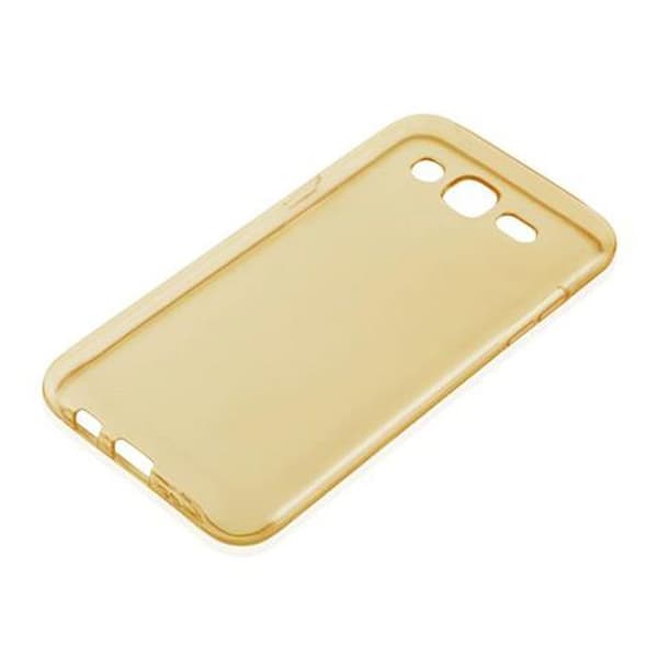 Skyddsfodral för Samsung Galaxy J3 2015 Transparent Silikon Etui Case Cover Gul