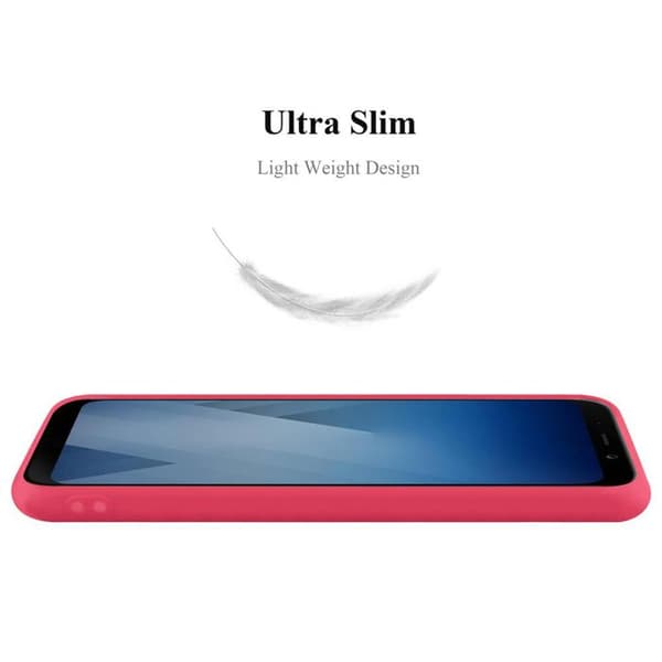 Skyddsfodral för Samsung Galaxy A5 2018 CANDY RÖD Stötsäker Silikon Röd