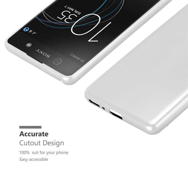 Skyddsfodral för Sony Xperia XA Skyddsfodral i MATTSILVER Metallic Design Grå