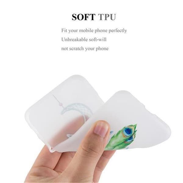Fodral för iPhone 6 / 6S MOON DREAM CATCHER GRÖN Stötskydd med modern tryck Vit