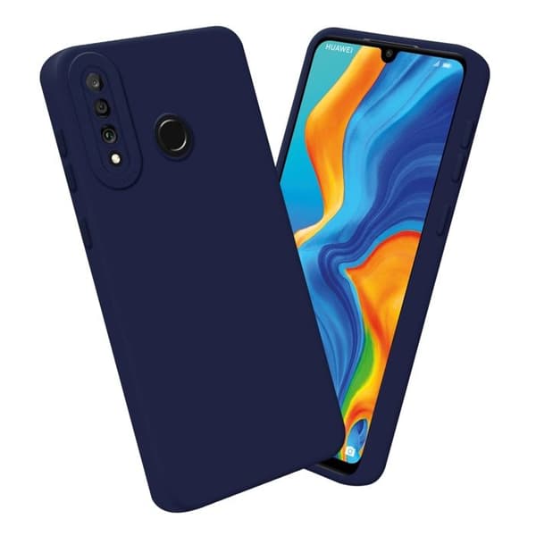 Skyddsfodral för Huawei P30 LITE i MÖRKBLA FLUID Antichock Blå