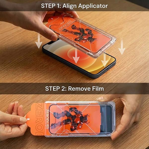 Härdat glas för iPhone 12 MINI Skärmskydd Vit