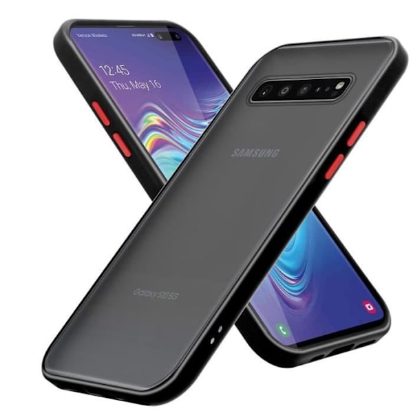Étui - CADORABO - Samsung Galaxy S10 4G - Hybrid skydd - Silikon TPU - Matt design Svart