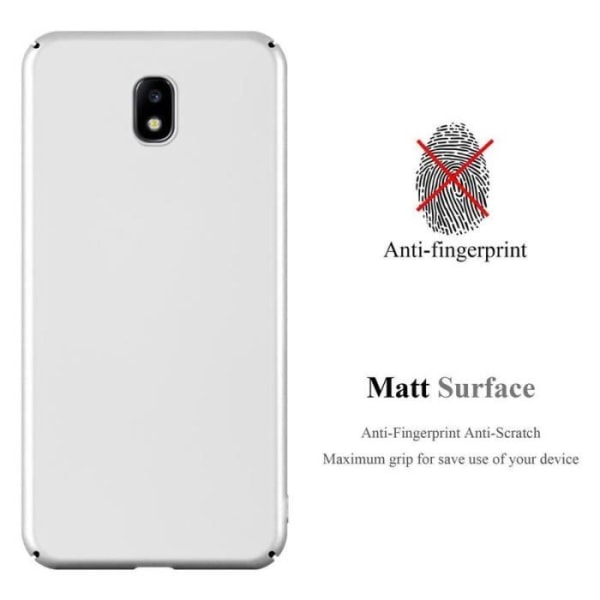 Coque - CADORABO - Samsung Galaxy J5 2017 - Hård skydd - Matt metallisk design - 1,2 mm tjocklek Grå