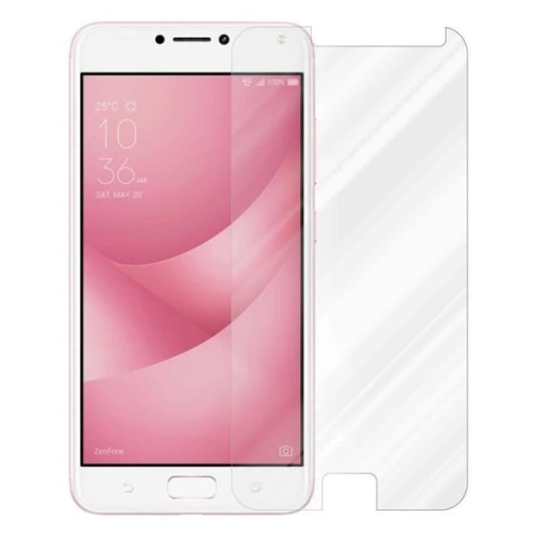 Cadorabo härdat glas för Asus ZenFone 4 Max (5,2 Zoll) Vit skyddsfilm Asus ZenFone 4 Max (5,2 Zoll)