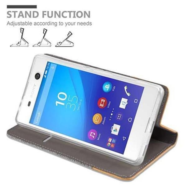 Skyddsfodral för Sony Xperia M5 i LJUST GRÅ BRUN Stötskyddande Etui Grå