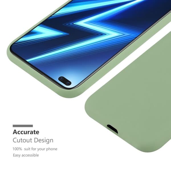 Skal för Realme 6 PRO CANDY GRÖN PASTELL Stötsäker Silikon Grön