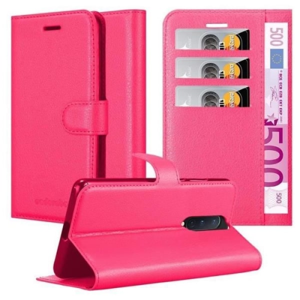 Coque - CADORABO - Oneplus 8 - Similicuir - Rosa - Funktion som ställning Rosa